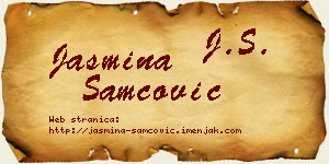 Jasmina Samčović vizit kartica